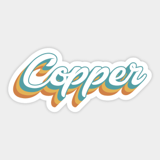 Copper Mountain Colorado Retro Lettering Sticker